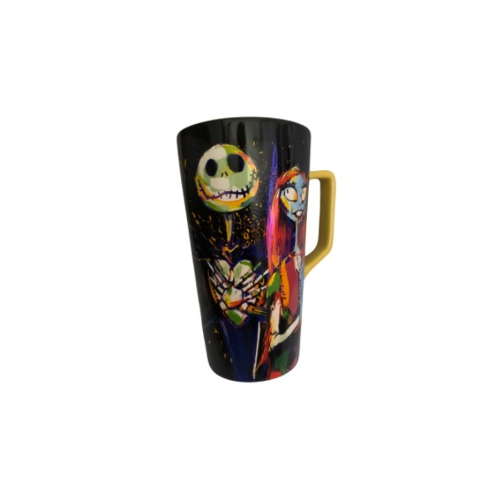 DisneyStore Nightmare Before Christmas. 20oz Mug. Yellow with multiple colors.